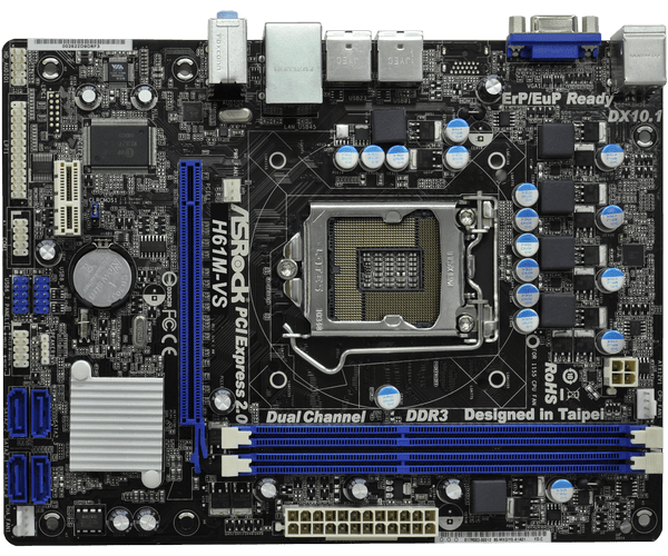 Asrock h61m vs не видит видеокарту